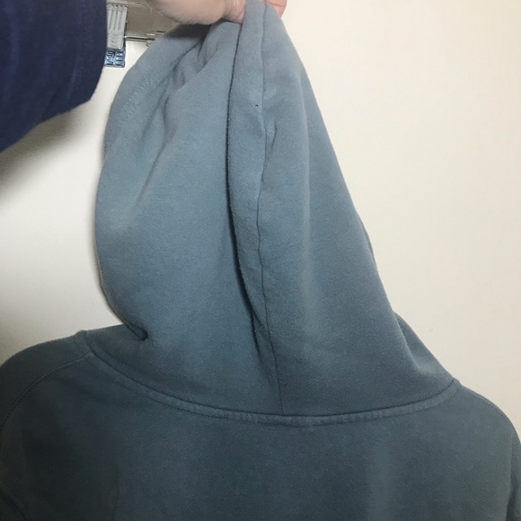 The North Face Full Zip Hoodie Mens M Blue Drawstring kangaroo pocket sw… - Picture 9 of 12